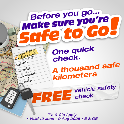 safety first promotion banner