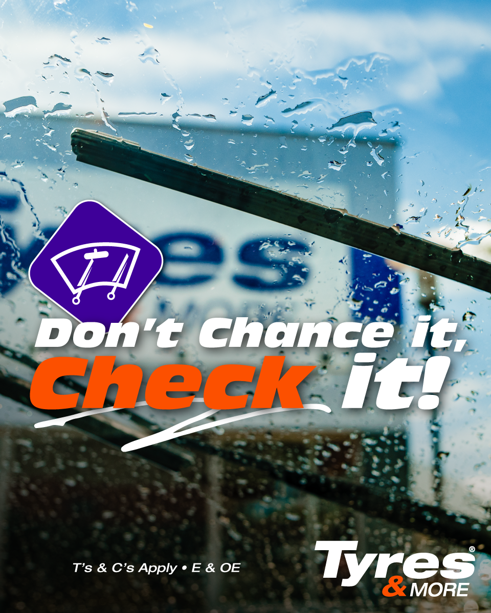 Wiper blades wiping rain away from the inside of a vehicle