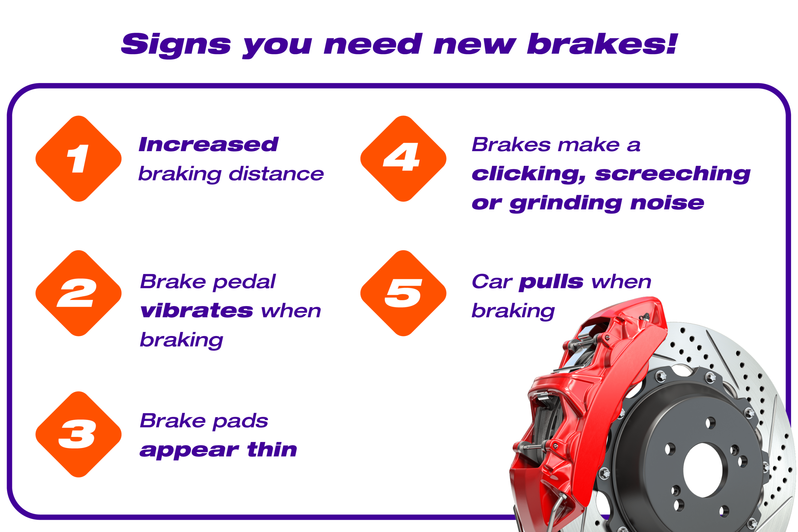 5 signs that you need new brakes